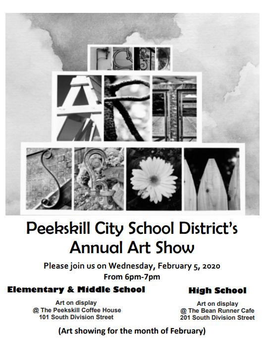 Come support student art! Come support student art!